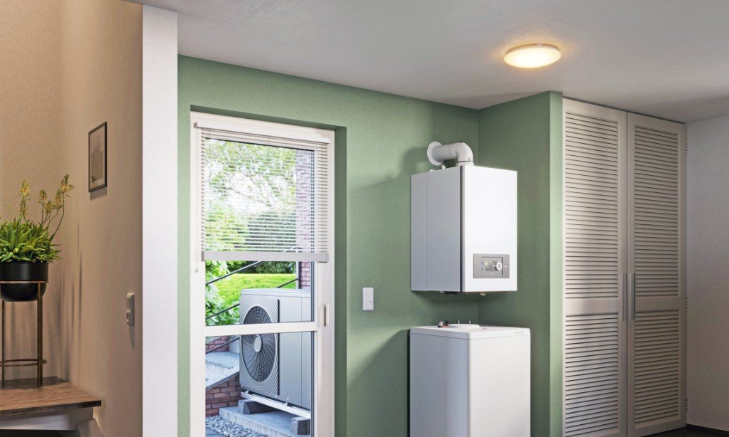 Hybridanlage Wärmepumpe und Gas